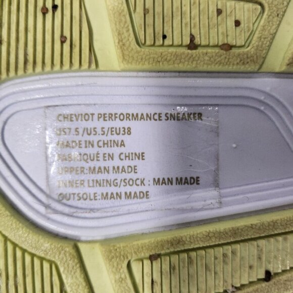 Fabletics Womens Cheviot Performance Sneakers 7.5 White Teal Westlake Lace Up - Picture 9 of 9